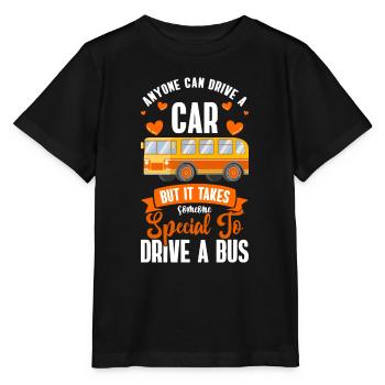Driver Bus driver Public transport - Stanley/Stella MINI CREATOR Kids’ T-Shirt - black - Front - Mikhail (115cm)