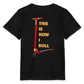 E-Scooter Roller Scooter - T-shirt bio MINI CREATOR Stanley/Stella Enfant - noir - Devant - Mikhail (115cm)