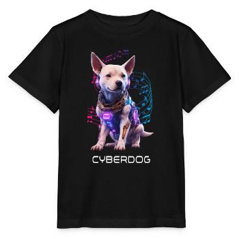 Cyber Dog - Stanley/Stella Kinder T-Shirt MINI CREATOR  - Schwarz - Vorne - Mikhail (115cm)