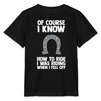 Amoureux des chevaux Équitation équestre - T-shirt bio MINI CREATOR Stanley/Stella Enfant - noir - Devant - Mikhail (115cm)