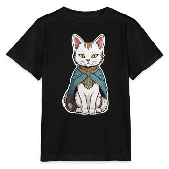 Sorcier du chat - T-shirt bio MINI CREATOR Stanley/Stella Enfant - noir - Devant - Mikhail (115cm)