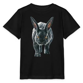 Kaninchen - Stanley/Stella Kinder T-Shirt MINI CREATOR  - Schwarz - Vorne - Mikhail (115cm)