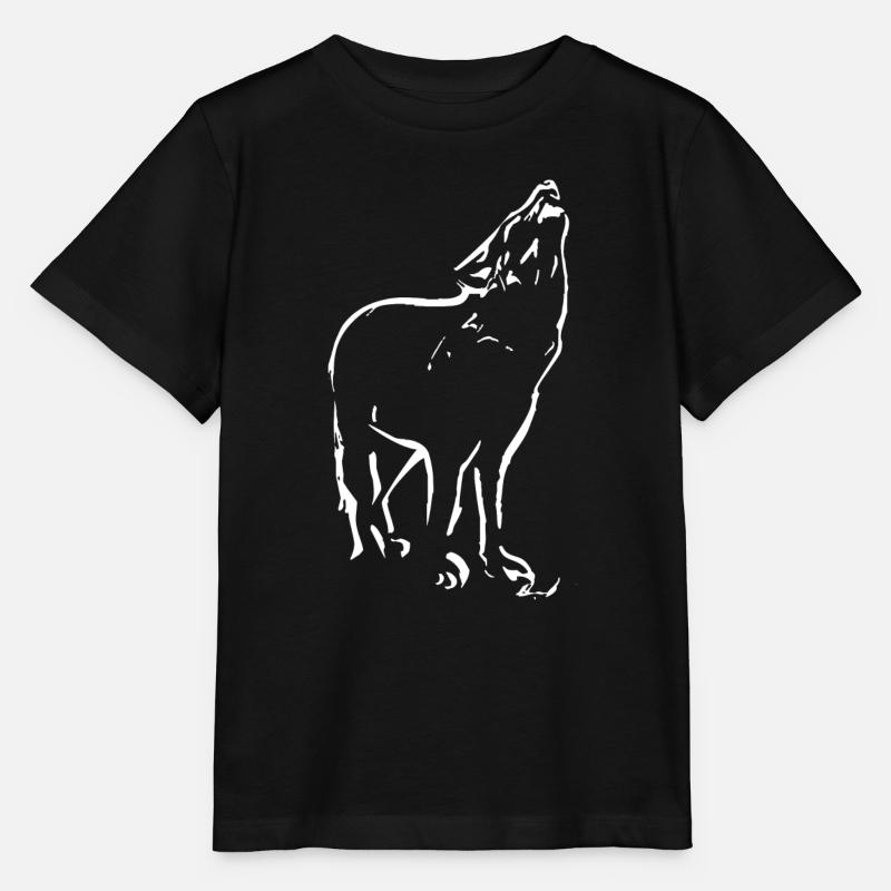 WOLF - Stanley/Stella Kinder T-Shirt MINI CREATOR  - Schwarz