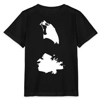 Antigua and Barbuda map flag - Stanley/Stella MINI CREATOR Kids’ T-Shirt - black - Front - Mikhail (115cm)