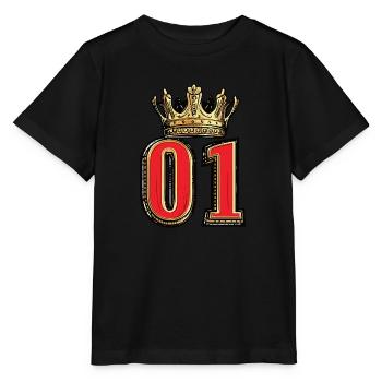 1 Couronne de chiffres - T-shirt bio MINI CREATOR Stanley/Stella Enfant - noir - Devant - Mikhail (115cm)