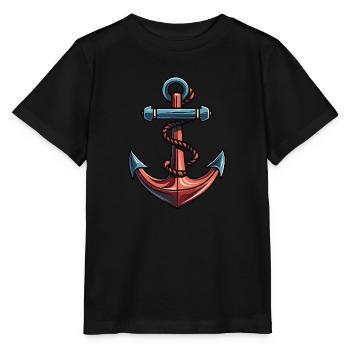 Anker Symbol Hafen - Stanley/Stella Kinder T-Shirt MINI CREATOR  - Schwarz - Vorne - Mikhail (115cm)