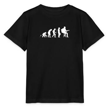 Guitar Blues - T-shirt bio MINI CREATOR Stanley/Stella Enfant - noir - Devant - Mikhail (115cm)