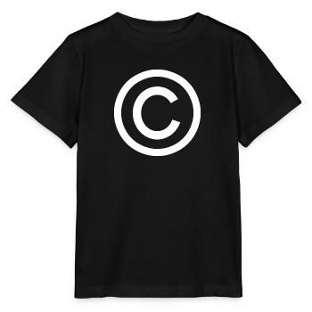 Je suis protégé - droit d'auteur - T-shirt bio MINI CREATOR Stanley/Stella Enfant - noir - Devant - Mikhail (115cm)
