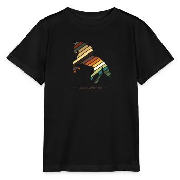 Horse phantasy riding Reitsport rider gallop - Stanley/Stella MINI CREATOR Kids’ T-Shirt - black - Front - Mikhail (115cm)
