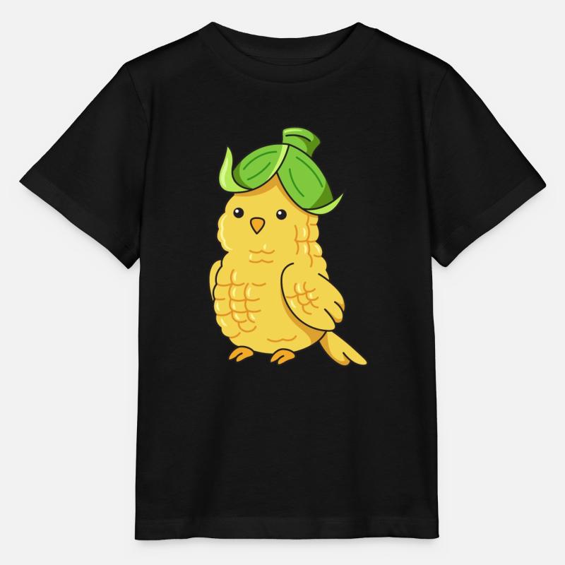 Conception de maïs des Canaries pour les amateurs d’oiseaux - T-shirt bio MINI CREATOR Stanley/Stella Enfant - noir