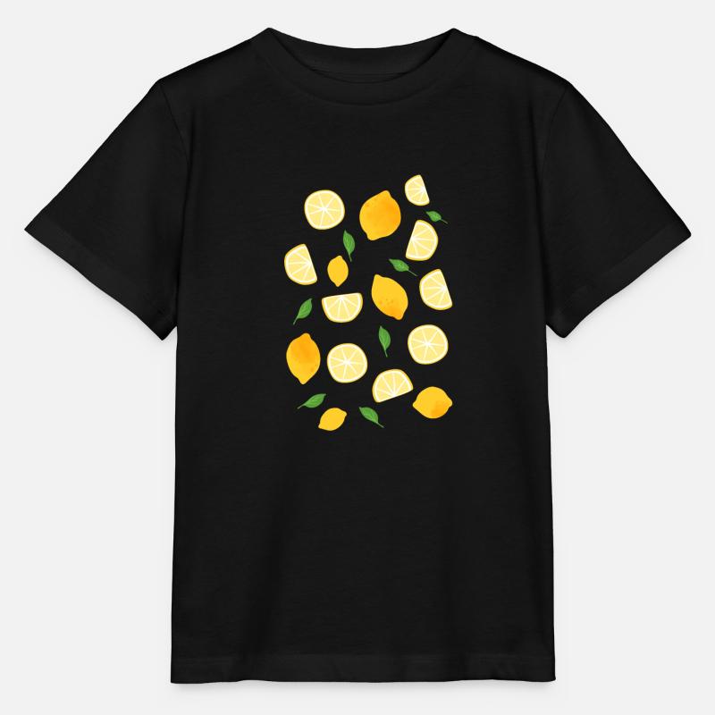 Zitronen - Stanley/Stella Kinder T-Shirt MINI CREATOR  - Schwarz