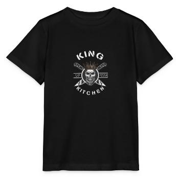 King of the kitchen - Stanley/Stella MINI CREATOR Kids’ T-Shirt - black - Front - Mikhail (115cm)