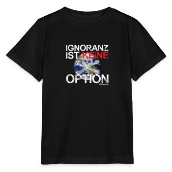Fridays for Future - Ignoranz ist keine Option - Stanley/Stella Kinder T-Shirt MINI CREATOR  - Schwarz - Vorne - Mikhail (115cm)