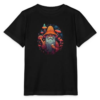 Christmas | Fantasy | Mushroom | Forest | Goa - Stanley/Stella MINI CREATOR Kids’ T-Shirt - black - Front - Mikhail (115cm)