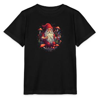 Christmas | Fantasy | Mushroom | Forest | Goa - Stanley/Stella MINI CREATOR Kids’ T-Shirt - black - Front - Mikhail (115cm)