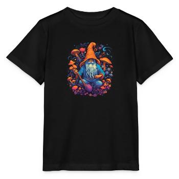 Christmas | Fantasy | Mushroom | Forest | Goa - Stanley/Stella MINI CREATOR Kids’ T-Shirt - black - Front - Mikhail (115cm)