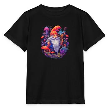 Christmas | Fantasy | Mushroom | Forest | Goa - Stanley/Stella MINI CREATOR Kids’ T-Shirt - black - Front - Mikhail (115cm)