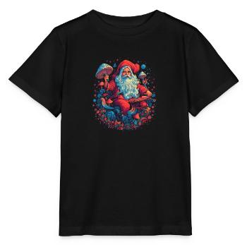 Christmas | Fantasy | Mushroom | Forest | Goa - Stanley/Stella MINI CREATOR Kids’ T-Shirt - black - Front - Mikhail (115cm)