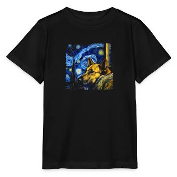Deutscher Schäferhund Lustiger Hund Beliebtes - Stanley/Stella Kinder T-Shirt MINI CREATOR  - Schwarz - Vorne - Mikhail (115cm)