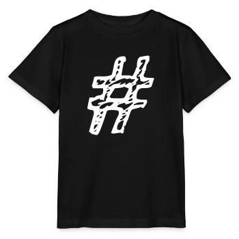 Hashtag - Stanley/Stella Kinder T-Shirt MINI CREATOR  - Schwarz - Vorne - Mikhail (115cm)
