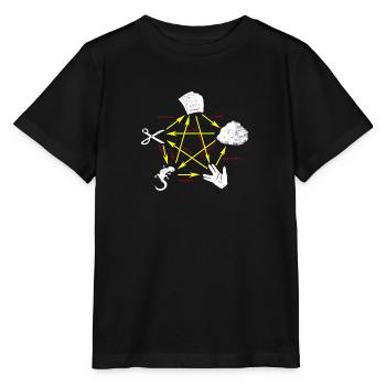 Shear Stone Paper Lizard Spock - Stanley/Stella MINI CREATOR Kids’ T-Shirt - black - Front - Mikhail (115cm)