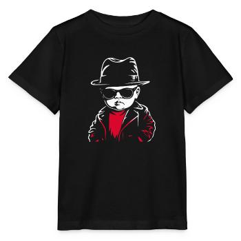 Das Mafia-Baby - Stanley/Stella Kinder T-Shirt MINI CREATOR  - Schwarz - Vorne - Mikhail (115cm)