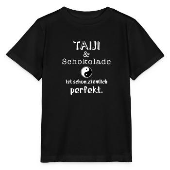 taiji und schokolade - Stanley/Stella Kinder T-Shirt MINI CREATOR  - Schwarz - Vorne - Mikhail (115cm)