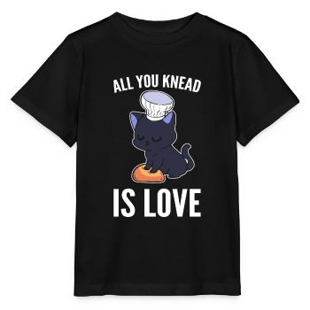 All You Knead Is Love Culinary Artist - Stanley/Stella MINI CREATOR Kids’ T-Shirt - black - Front - Mikhail (115cm)