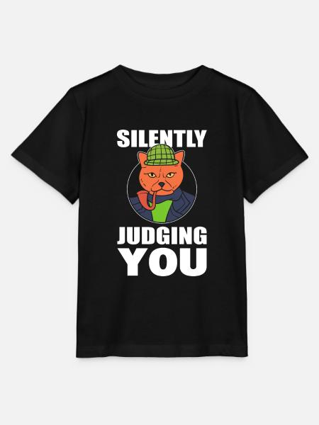 Silently Judging You Privatdetektiv - Stanley/Stella Kinder T-Shirt MINI CREATOR - Schwarz