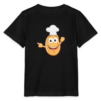 kartoffeln potato halloween gemuese vegetables30 - Stanley/Stella Kinder T-Shirt MINI CREATOR  - Schwarz - Vorne - Mikhail (115cm)