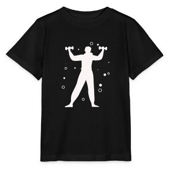 Bodybuilding Gewichtheben Fitness Workout - Stanley/Stella Kinder T-Shirt MINI CREATOR  - Schwarz - Vorne - Mikhail (115cm)