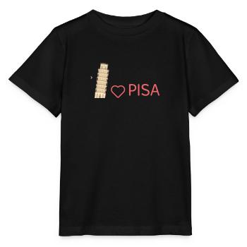 Pisa Passion : un style qui va conquérir votre cœur ! Cadeau - T-shirt bio MINI CREATOR Stanley/Stella Enfant - noir - Devant - Mikhail (115cm)