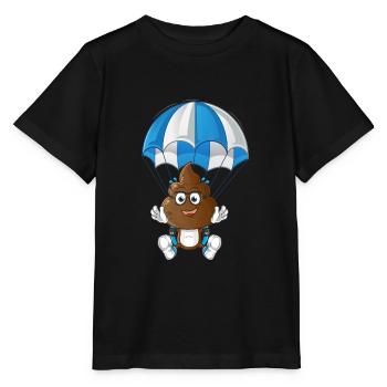 Fallschirm - Stanley/Stella Kinder T-Shirt MINI CREATOR  - Schwarz - Vorne - Mikhail (115cm)