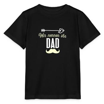 Dad - Stanley/Stella Kinder T-Shirt MINI CREATOR  - Schwarz - Vorne - Mikhail (115cm)