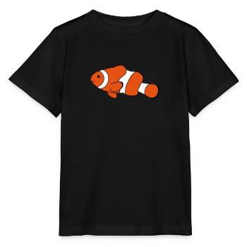 Clown Fish Drawing - Stanley/Stella MINI CREATOR Kids’ T-Shirt - black - Front - Mikhail (115cm)