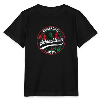 Schlachterin Weihnachten Schlachterei XMAS Outfit - Stanley/Stella Kinder T-Shirt MINI CREATOR  - Schwarz - Vorne - Mikhail (115cm)