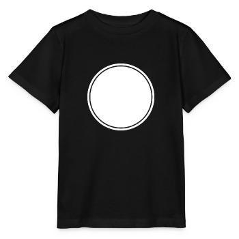 Circle white self-design - Stanley/Stella MINI CREATOR Kids’ T-Shirt - black - Front - Mikhail (115cm)
