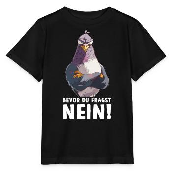 pigeon colombe oiseau pigeon éleveur avant de demander - T-shirt bio MINI CREATOR Stanley/Stella Enfant - noir - Devant - Mikhail (115cm)