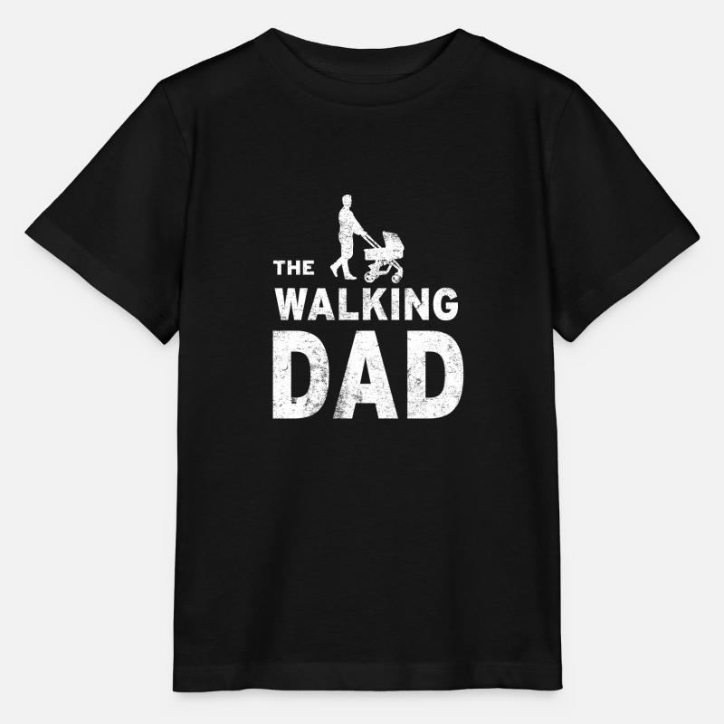 The walking Dad - T-shirt bio MINI CREATOR Stanley/Stella Enfant - noir