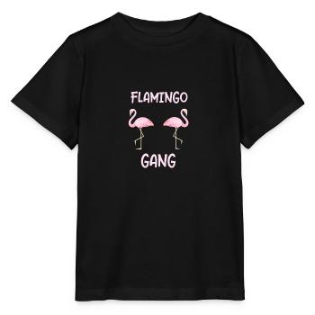 Flamingo gear as a gift Flamingos flamingo - Stanley/Stella MINI CREATOR Kids’ T-Shirt - black - Front - Mikhail (115cm)