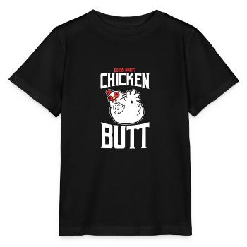 Chicken Huhn Chickens Farm - Stanley/Stella Kinder T-Shirt MINI CREATOR  - Schwarz - Vorne - Mikhail (115cm)