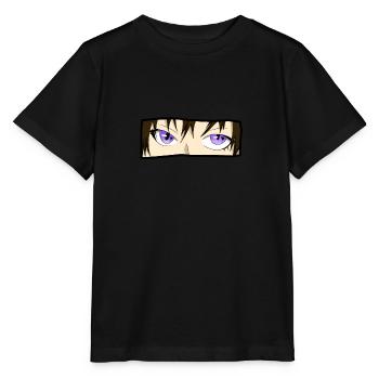 Anime yeux dessinés à la main - T-shirt bio MINI CREATOR Stanley/Stella Enfant - noir - Devant - Mikhail (115cm)