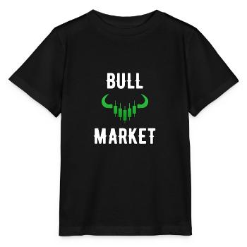 Marché boursier marché haussier marché haussier trading trader - T-shirt bio MINI CREATOR Stanley/Stella Enfant - noir - Devant - Mikhail (115cm)
