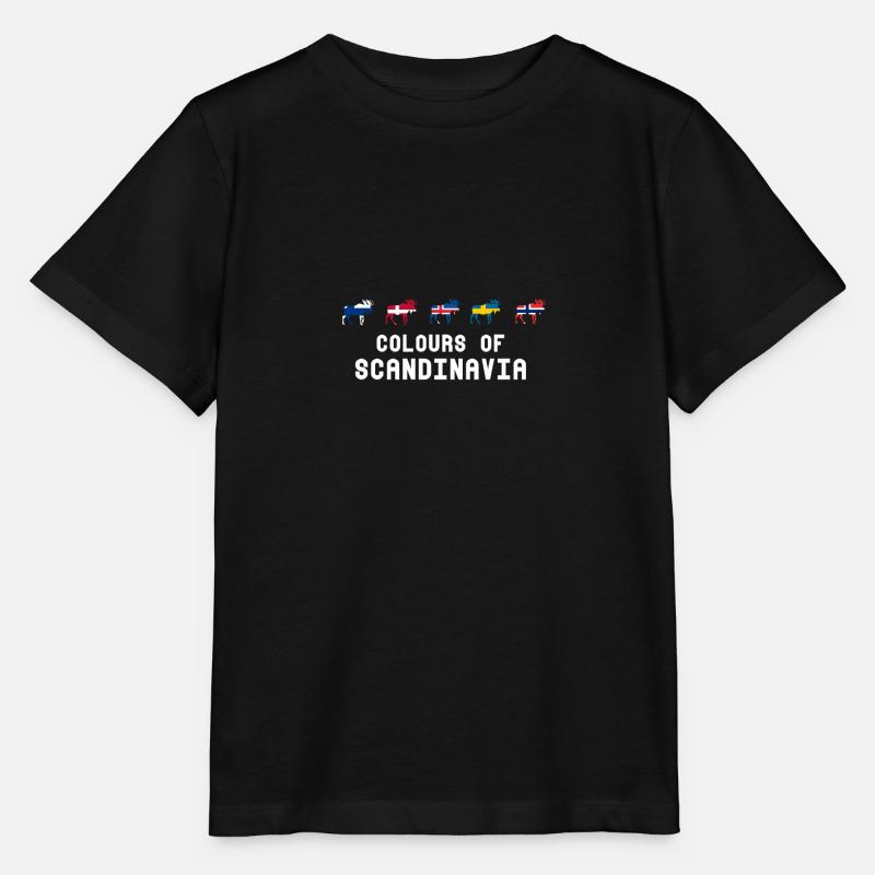Couleurs de la Scandinavie - Scandinavie - T-shirt bio MINI CREATOR Stanley/Stella Enfant - noir