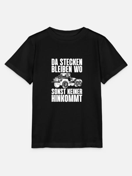 Da stecken bleiben wo sonst keiner hinkommt URAL - Stanley/Stella Kinder T-Shirt MINI CREATOR  - Schwarz