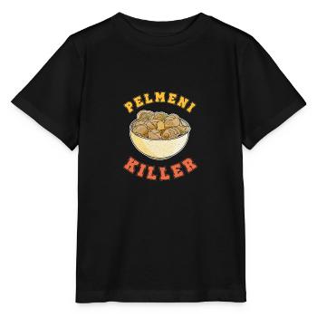 Pelmeni tueur Russianlife Russie URSS Cuisine - T-shirt bio MINI CREATOR Stanley/Stella Enfant - noir - Devant - Mikhail (115cm)