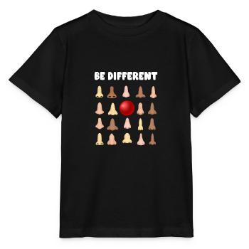 Be Anders Jeck Nez Rouge Carnaval Clown Nez - T-shirt bio MINI CREATOR Stanley/Stella Enfant - noir - Devant - Mikhail (115cm)