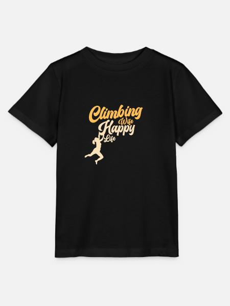 Climbing Klettern Kletterer Bouldern Bergsteiger - Stanley/Stella Kinder T-Shirt MINI CREATOR - Schwarz