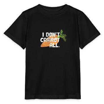 Drôle disant carotte carotte Mir Egal - T-shirt bio MINI CREATOR Stanley/Stella Enfant - noir - Devant - Mikhail (115cm)