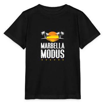 Marbella Mode - T-shirt bio MINI CREATOR Stanley/Stella Enfant - noir - Devant - Mikhail (115cm)
